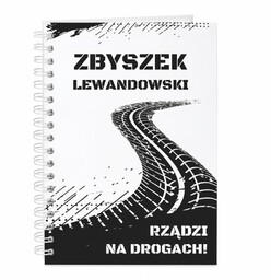 Notatnik kołonotatnik z nadrukiem dla kierowcy