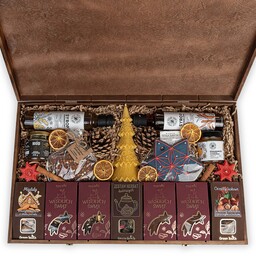 Duża skrzynia prezentowa zestaw 16 produktów prezent