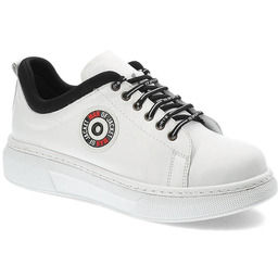 Ravini Białe Sneakersy Modne Skórzane Buty Damskie