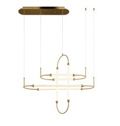 Steam Brass - lampa wisząca LED 80cm
