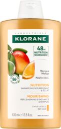 Klorane Odżywienie, szampon odżywczy i rozświetlający z mango,