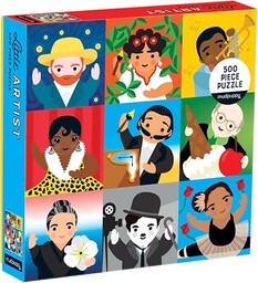 Galison Mudpuppy- Little Artist 500 Piece Family Puzzle,