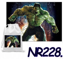 PUZZLE 120 EL. UKŁADANKA PREZENT HULK AVENGERS+ WORECZEK