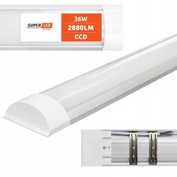 Superled Podszafkowa lampa listwa biała natynkowa oprawa 120cm