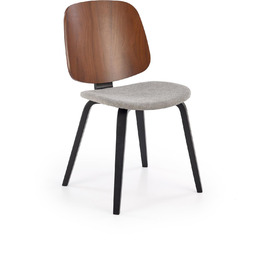 Krzesło k563 orzechowy / popielaty / czarny halmar