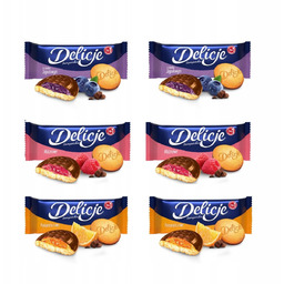 Biszkopty z kremem o smaku pasji i kokosa