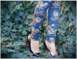 Velour D74 legginsy Marilyn