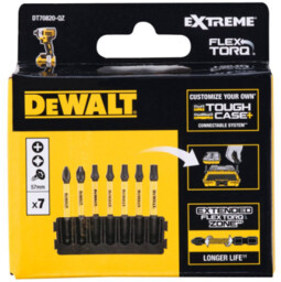 Dewalt Zestaw Bitów Udarowych FLEXTORQ 57 mm PH/PZ/Torx