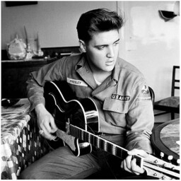 Pyramid International Armia USA Elvis Presley Art Print,