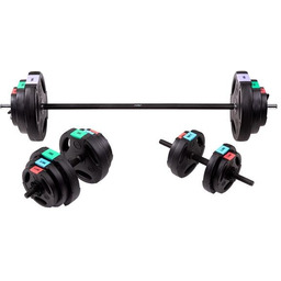 HMS, Sztanga i hantle kompozytowe, SGSP60 SET, 3