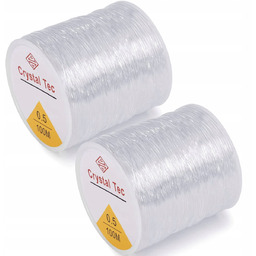 2x GUMKA ŻYŁKA SILIKONOWA do bransoletek 0,5 mm