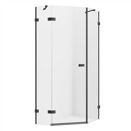 Kabina pięciokątna stal szczotkowana 100x80 EXK-3838 Avexa New