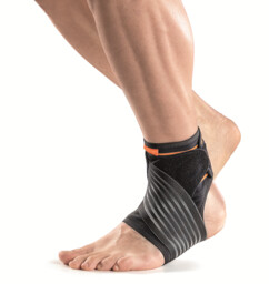 Miękki stabilizator stawu skokowego z elastycznymi paskami -