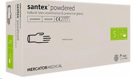 RMM-SANTEXFT - Rękawice lateksowe diagnostyczne, santex powdered (FINGERTIP