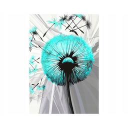 100 70cm Obraz płótno Dmuchawce turkusie płótno rama