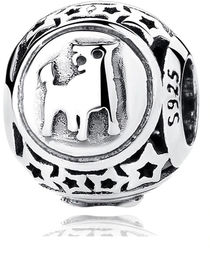 Rodowany srebrny charms do pandora znak zodiaku byk