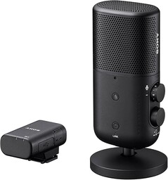 Sony ECM-S1 bezprzewodowy mikrofon stojący ECM-S1 do podcastów,