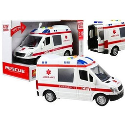 Auto Karetka Pogotowia Ambulans Efekty Gra Świeci