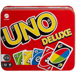 UNO Deluxe, Towarzyska gra karciana, K0888, dla dorosłych