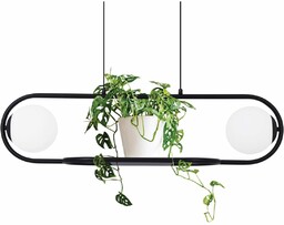 Lampa wisząca z kwietnikiem Finestra K-4961, nad stół,