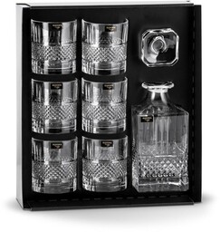 Zestaw Karafka Ze Szklankami Kryształ Bohemia Elegante 0,85