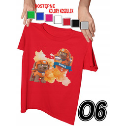 KOSZULKA DZIECIĘCA Z NADRUKIEM PSI PATROL ZUMA PIESKI