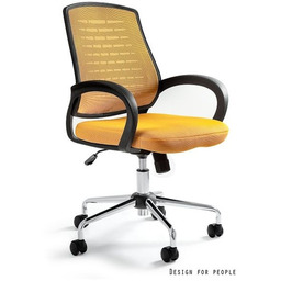 Fotel biurowy award żółty unique