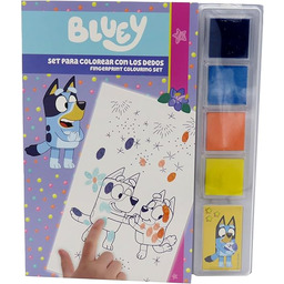 CYPBRANDS - Bluey, zestaw do kolorowania palców, malowanie