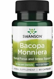 SWANSON Bacopa Monniera 50 mg - ekstrakt 10:1