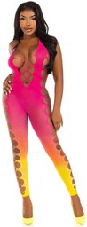 Leg Avenue Ombre Footless Bodystocking 89323 Sunset