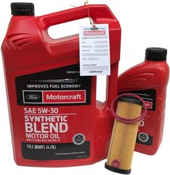 Filtr + olej Motorcraft 5W30 SYNTHETIC BLEND Ford