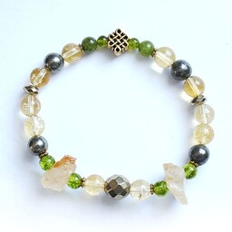 Pakamera Bransoletka finanse cytryn oliwin piryt