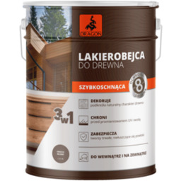 Lakierobejca do drewna szybkoschnąca 5 l orzech włoski