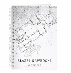 Notatnik kołonotatnik z nadrukiem dla architekta
