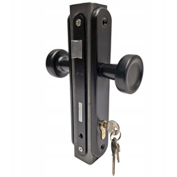 Zamek do furtki zestaw Standard gałka zamek wkładka