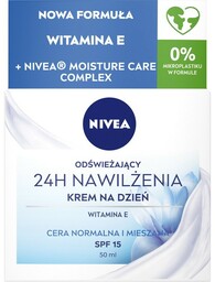 Nivea 24H Nawilżenia odświeżający krem na dzień SPF15