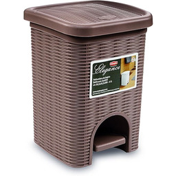 Stefanplast 30101 kosz na śmieci, imitacja rattanu,