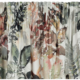 Zasłona welwetowa w liście ZLE-01