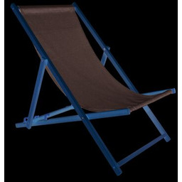 Leżak plażowy składany drewniany szary