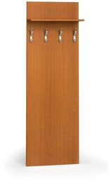 Garderoba z wieszakami PRIMO WOOD, 4 haczyki, półka,