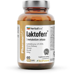 Kapsułki na metabolizm żelaza (laktoferr) bezglutenowe 60 szt.