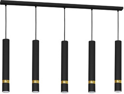 Lampa wisząca JOKER, MLP6121, czarny/złoty, 5x8W GU10