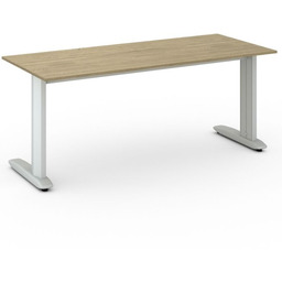 Biurko PRIMO FLEXIBLE, 180x80 cm, dąb naturalny