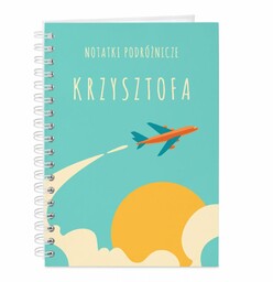 Notatnik kołonotatnik z nadrukiem dla podróżnika