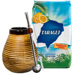 Zestaw Startowy Yerba Mate Taragui Maracuya + Tykwa