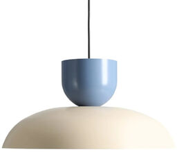 Aldex Lampa wisząca kopuła ELLA błękitna kremowa 1xE27