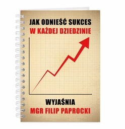 Notatnik kołonotatnik z nadrukiem dla magistra na obronę