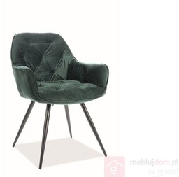 Krzesło CHERRY VELVET Signal Zielony