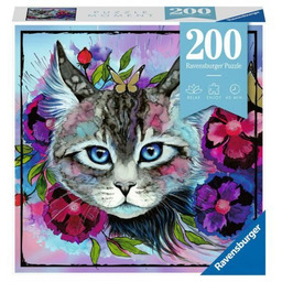 Ravensburger, puzzle, Momenty, Kot, 200 el.