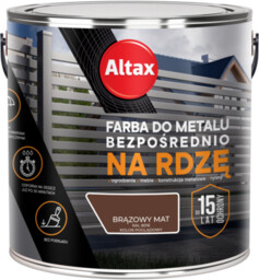 Farba do metalu 2,5 l brąz mat ALTAX
